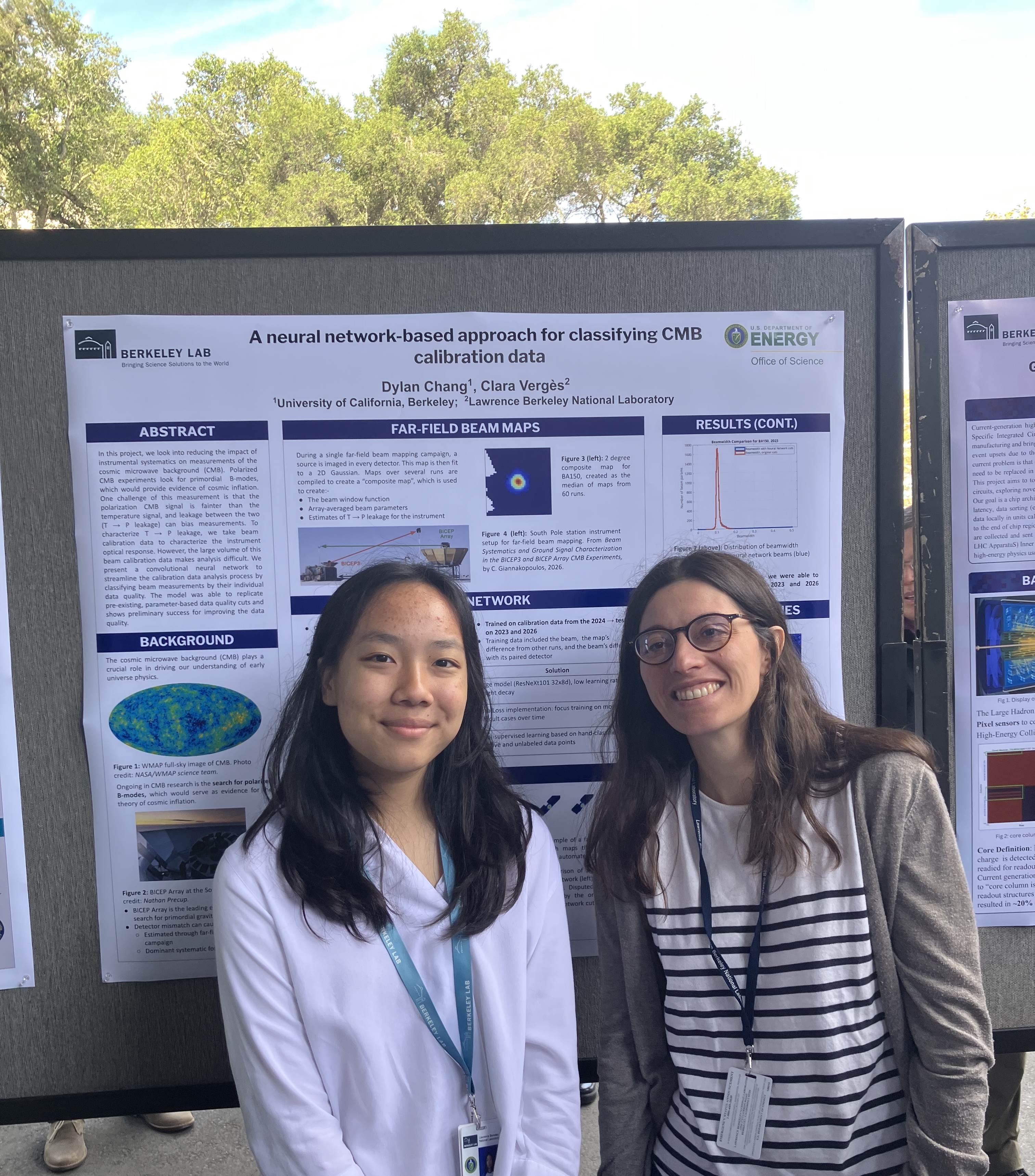 Dylan Chang presenting her poster